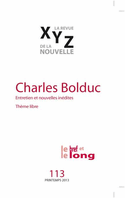 Revue XYZ de la nouvelle, no 113